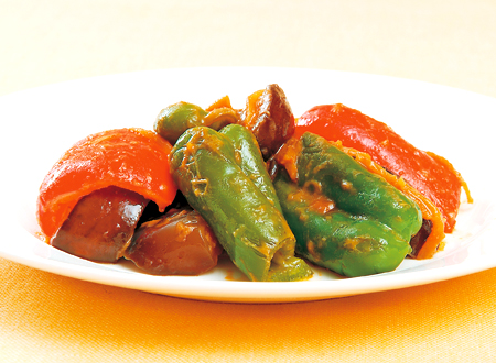 ピーマンのみそカポナータ