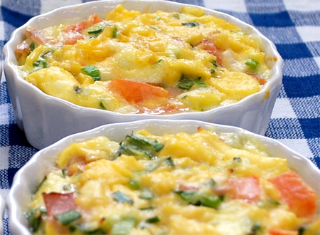 葉玉ねぎのヘルシーキッシュ