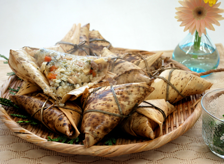 葉玉ねぎのちまき