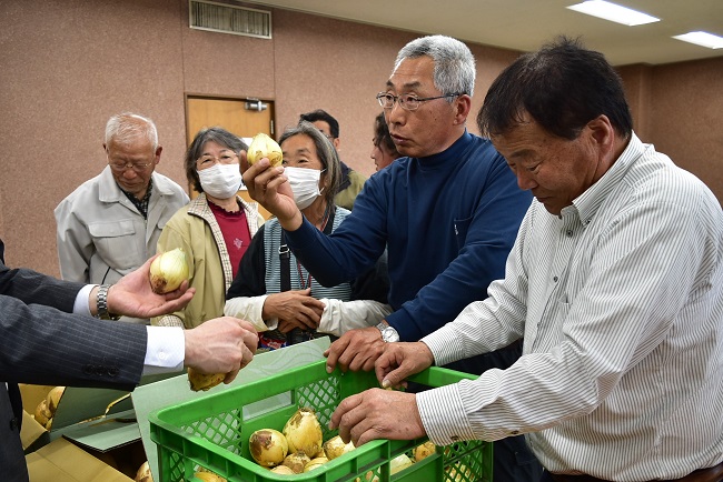 令和7年ながいき玉葱査定会