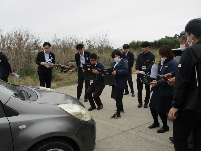 自動車事故現場急行体験研修