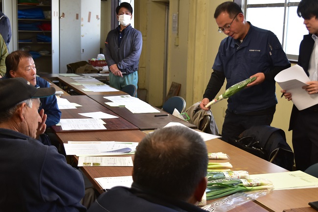 葉にんにく査定会