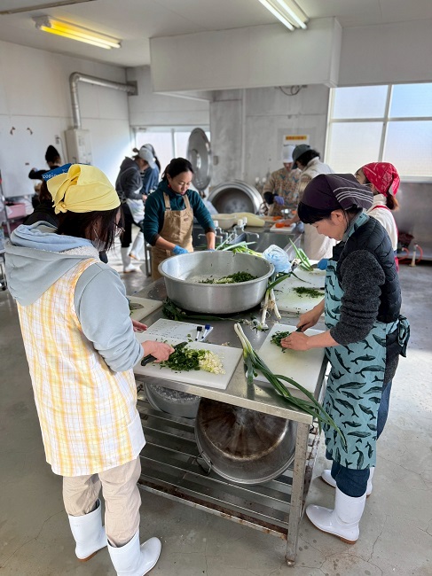 フレッシュミズキムチ作り