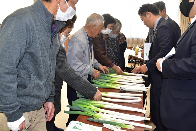 令和5年産秋冬・春ねぎ販売会議・査定会
