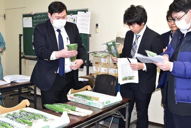 葉にんにく査定会