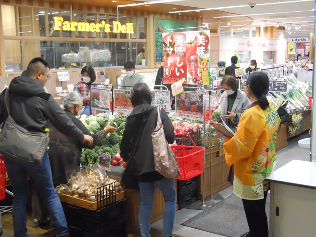 「ながいき野菜」販促活動