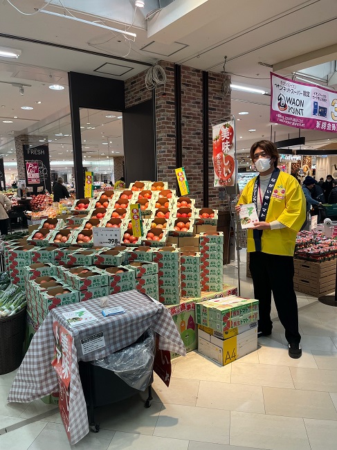 「長生トマト」量販店販売促進活動